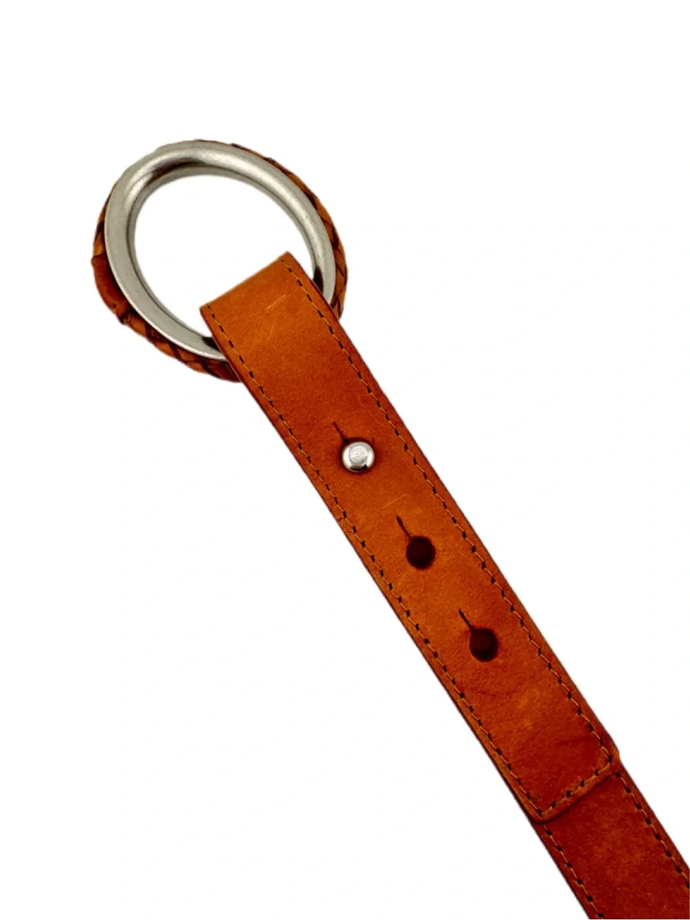 Lands’End Leather O-Ring Belt